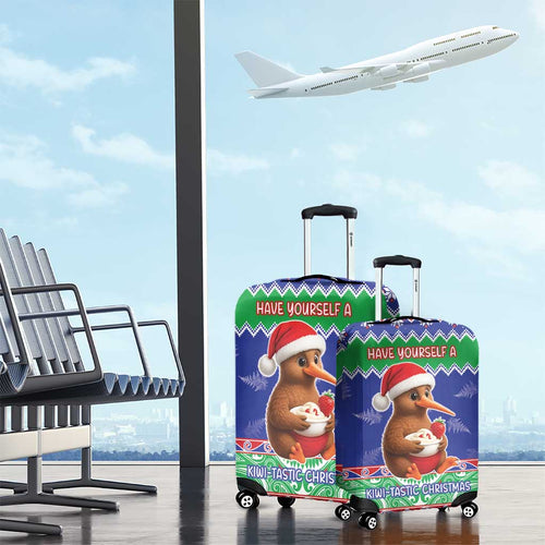 New Zealand Christmas Luggage Cover Have Yourself A Kiwi-tastic Christmas - Aussie Hoodie