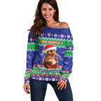 New Zealand Christmas Off Shoulder Sweater Have Yourself A Kiwi-tastic Christmas - Aussie Hoodie