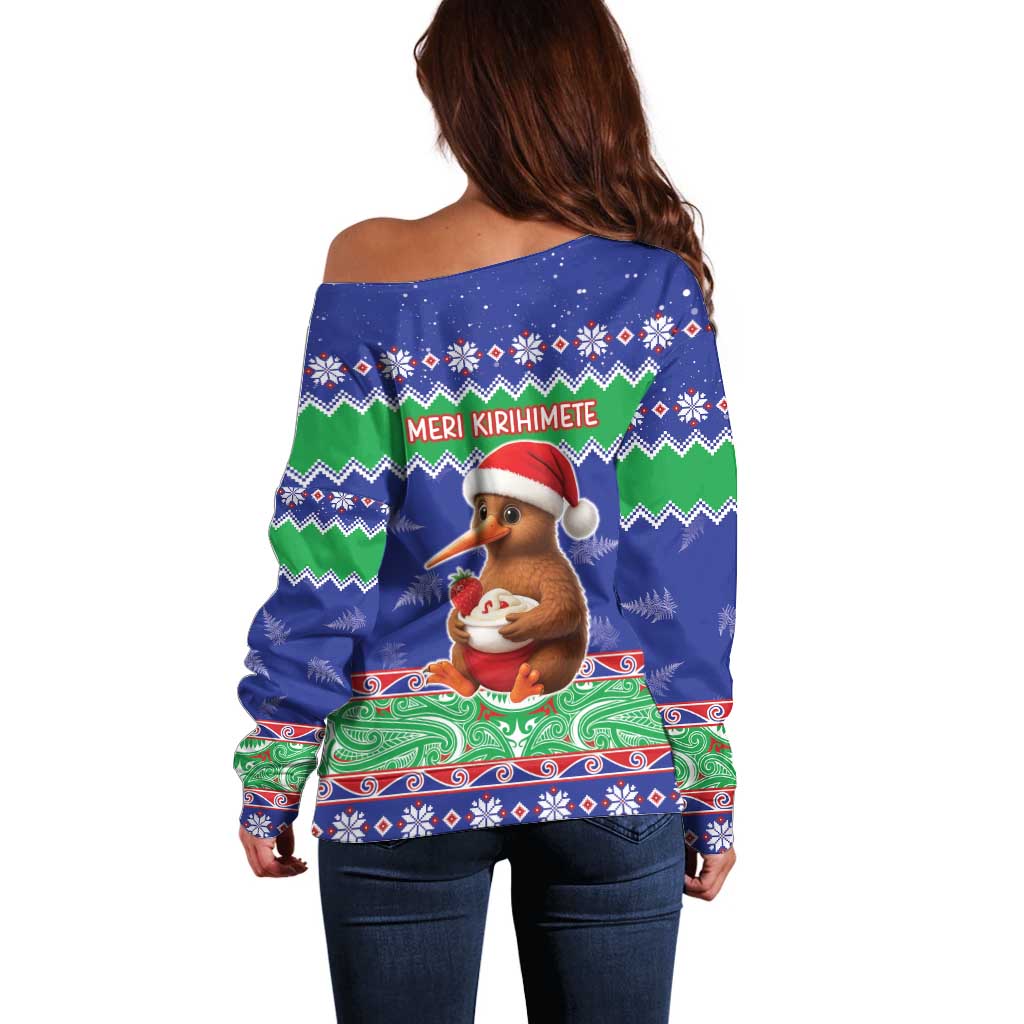 New Zealand Christmas Off Shoulder Sweater Have Yourself A Kiwi-tastic Christmas - Aussie Hoodie