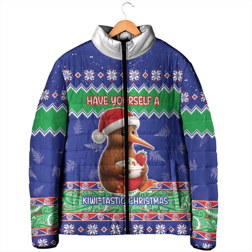 New Zealand Christmas Padded Jacket Have Yourself A Kiwi-tastic Christmas - Aussie Hoodie