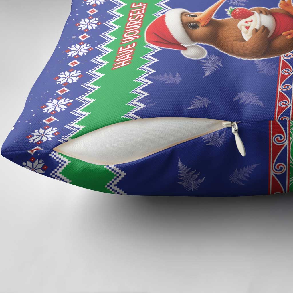 New Zealand Christmas Pillow Cover Have Yourself A Kiwi-tastic Christmas - Aussie Hoodie