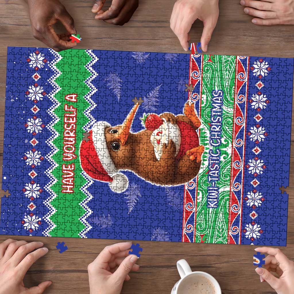New Zealand Christmas Puzzle Have Yourself A Kiwi-tastic Christmas - Aussie Hoodie