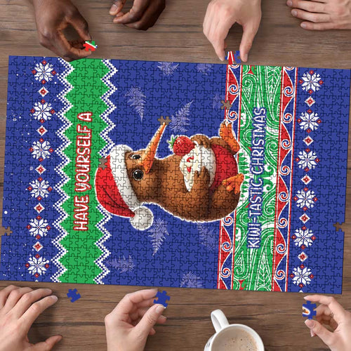 New Zealand Christmas Puzzle Have Yourself A Kiwi-tastic Christmas - Aussie Hoodie
