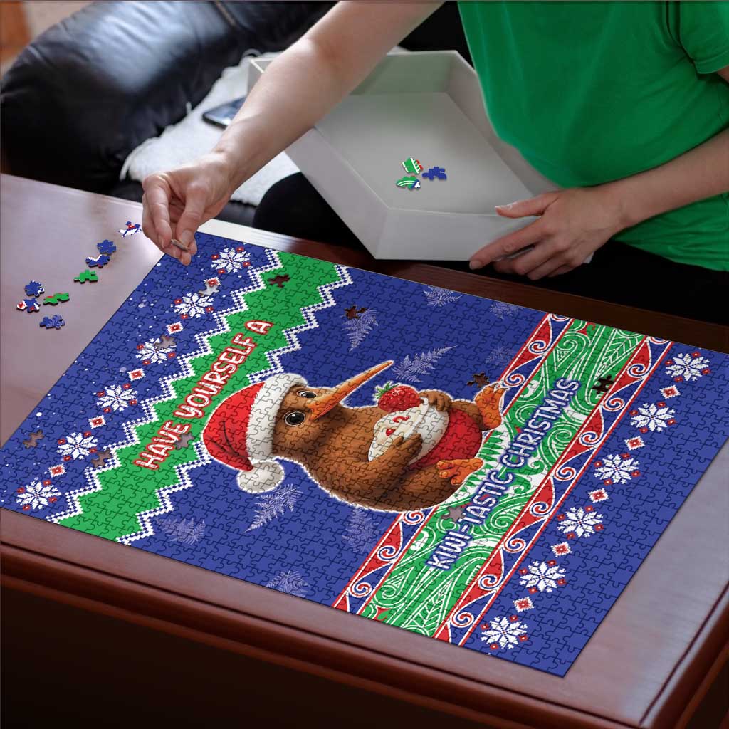New Zealand Christmas Puzzle Have Yourself A Kiwi-tastic Christmas - Aussie Hoodie