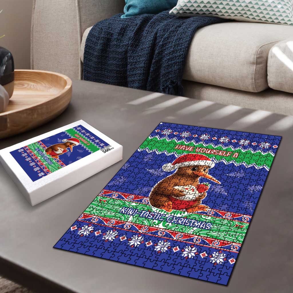 New Zealand Christmas Puzzle Have Yourself A Kiwi-tastic Christmas - Aussie Hoodie