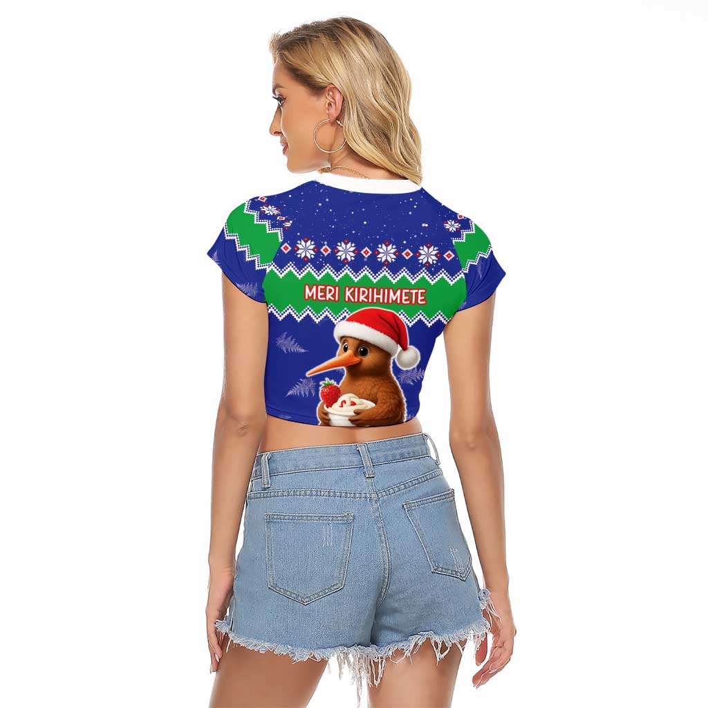 New Zealand Christmas Raglan Cropped T Shirt Have Yourself A Kiwi-tastic Christmas - Aussie Hoodie