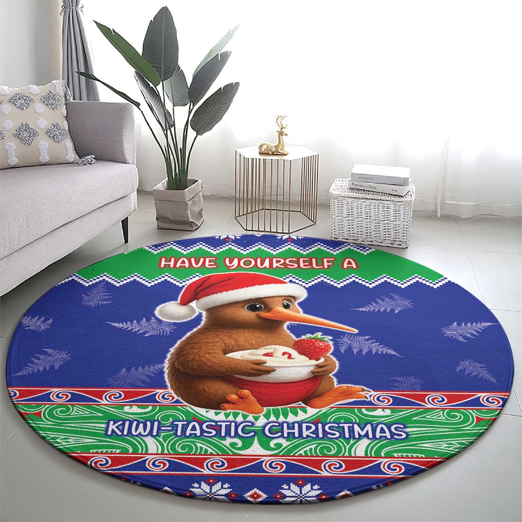 New Zealand Christmas Round Carpet Have Yourself A Kiwi-tastic Christmas - Aussie Hoodie