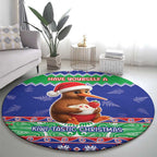 New Zealand Christmas Round Carpet Have Yourself A Kiwi-tastic Christmas - Aussie Hoodie