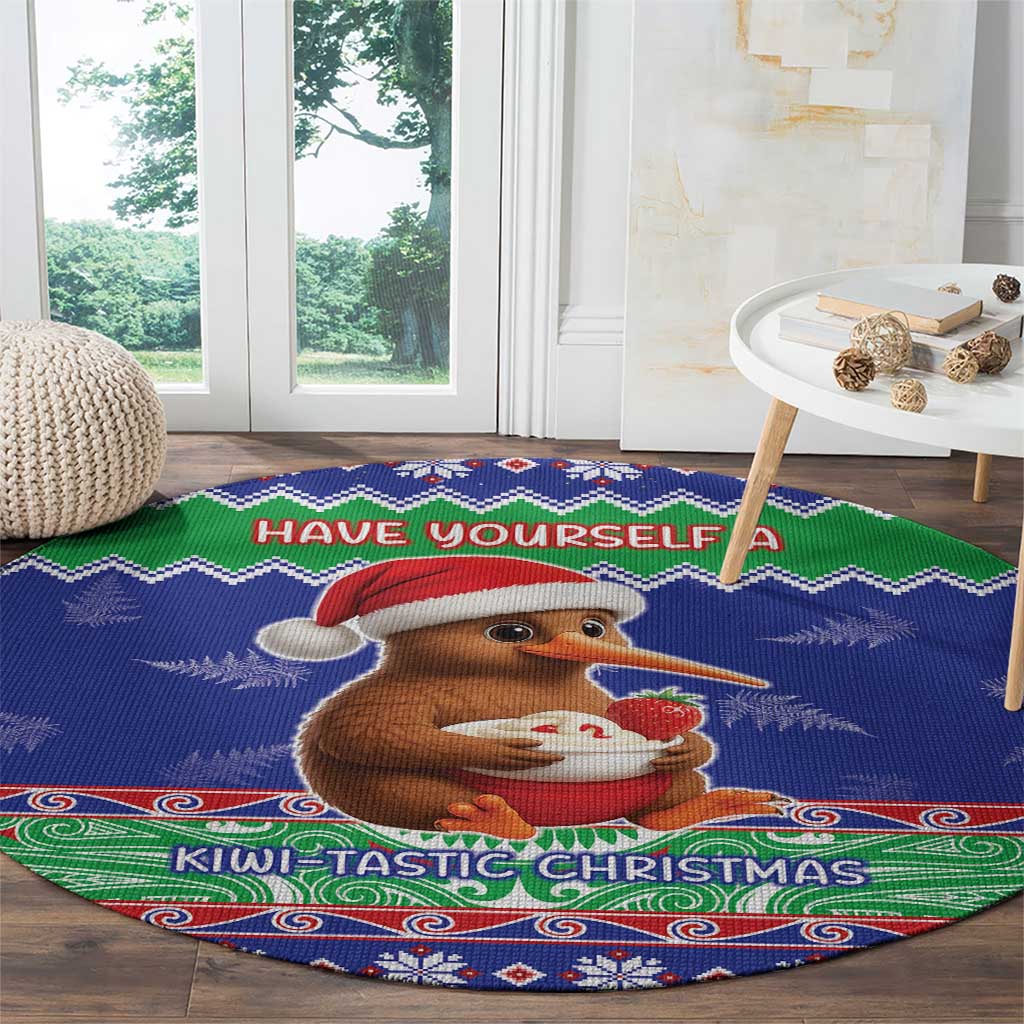 New Zealand Christmas Round Carpet Have Yourself A Kiwi-tastic Christmas - Aussie Hoodie