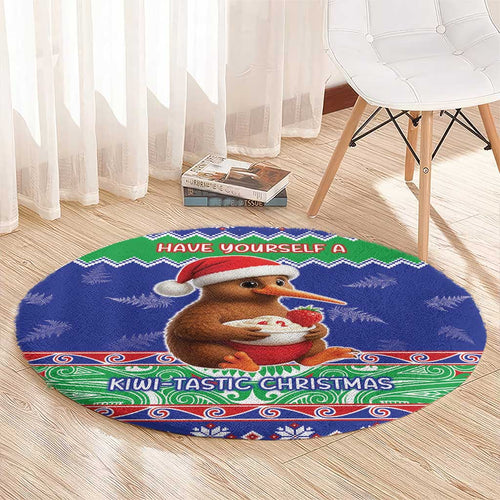 New Zealand Christmas Round Carpet Have Yourself A Kiwi-tastic Christmas - Aussie Hoodie