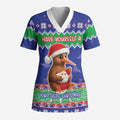New Zealand Christmas Scrub Top Have Yourself A Kiwi-tastic Christmas - Aussie Hoodie