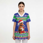 New Zealand Christmas Scrub Top Have Yourself A Kiwi-tastic Christmas - Aussie Hoodie