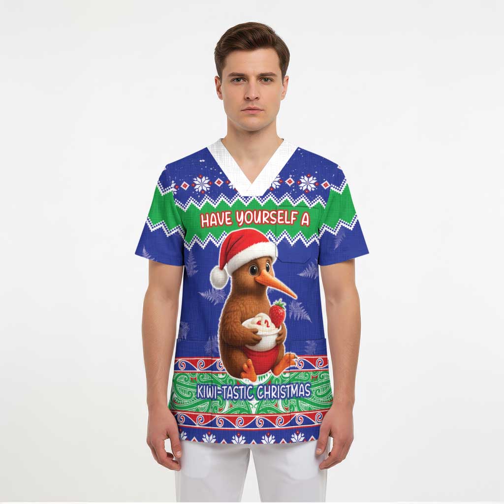 New Zealand Christmas Scrub Top Have Yourself A Kiwi-tastic Christmas - Aussie Hoodie