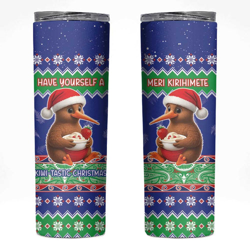 New Zealand Christmas Skinny Tumbler Have Yourself A Kiwi-tastic Christmas - Aussie Hoodie