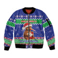 New Zealand Christmas Sleeve Zip Bomber Jacket Have Yourself A Kiwi-tastic Christmas - Aussie Hoodie