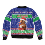 New Zealand Christmas Sleeve Zip Bomber Jacket Have Yourself A Kiwi-tastic Christmas - Aussie Hoodie