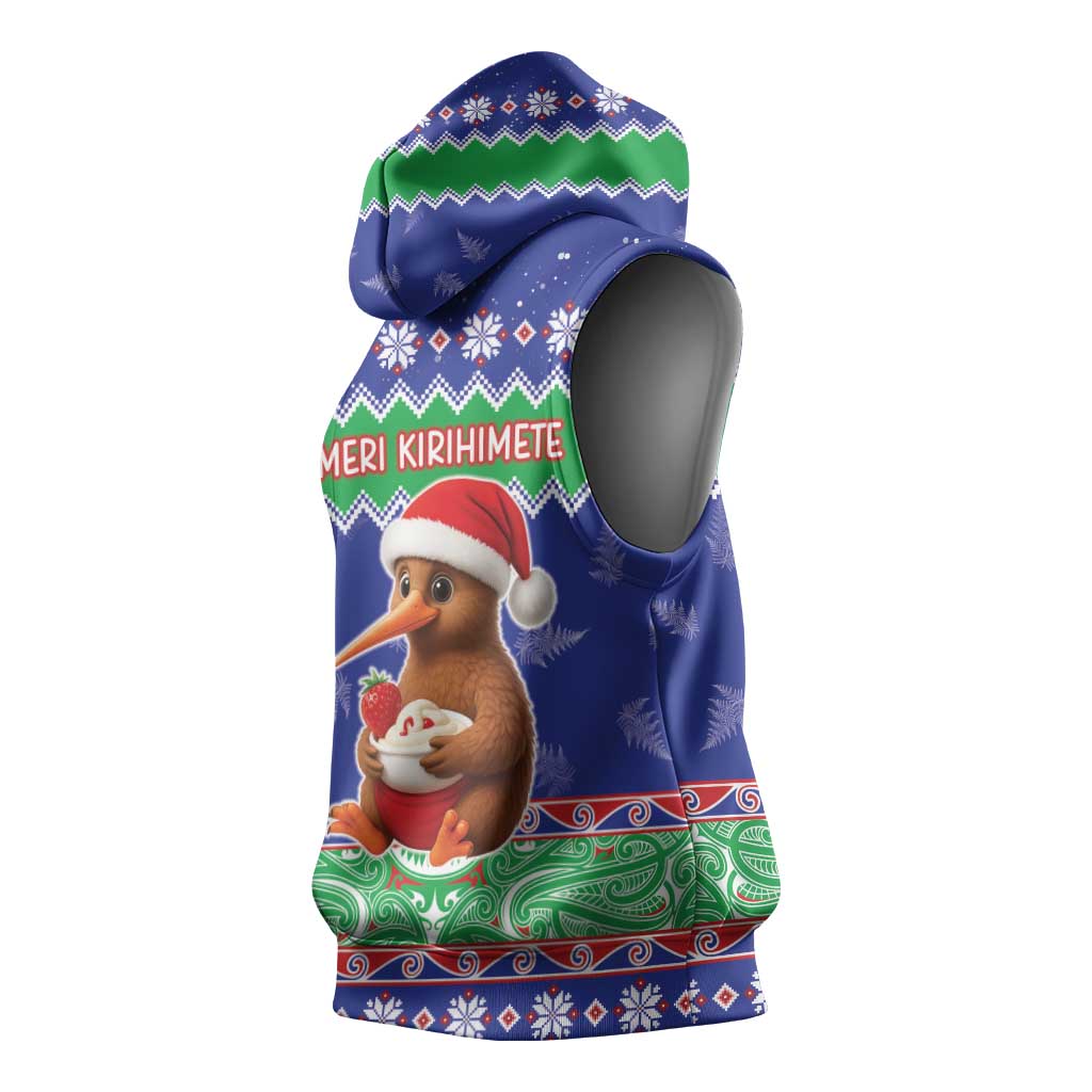 New Zealand Christmas Sleeveless Hoodie Have Yourself A Kiwi-tastic Christmas - Aussie Hoodie