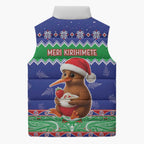 New Zealand Christmas Sleeveless Puffer Jacket Have Yourself A Kiwi-tastic Christmas - Aussie Hoodie