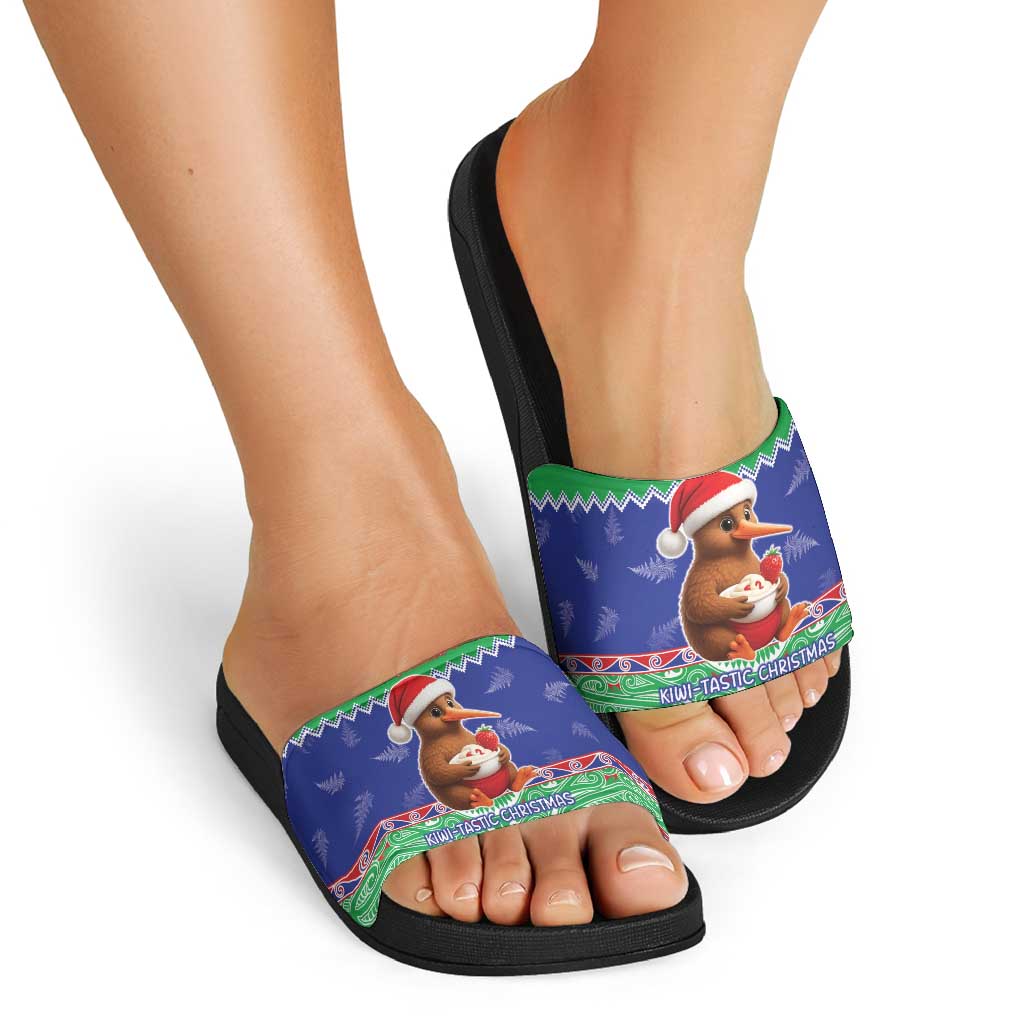 New Zealand Christmas Slide Sandals Have Yourself A Kiwi-tastic Christmas - Aussie Hoodie
