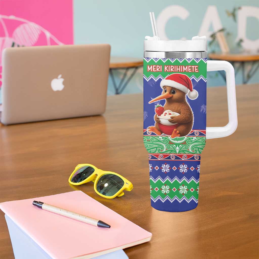 New Zealand Christmas Tumbler With Handle Have Yourself A Kiwi-tastic Christmas - Aussie Hoodie