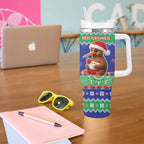 New Zealand Christmas Tumbler With Handle Have Yourself A Kiwi-tastic Christmas - Aussie Hoodie