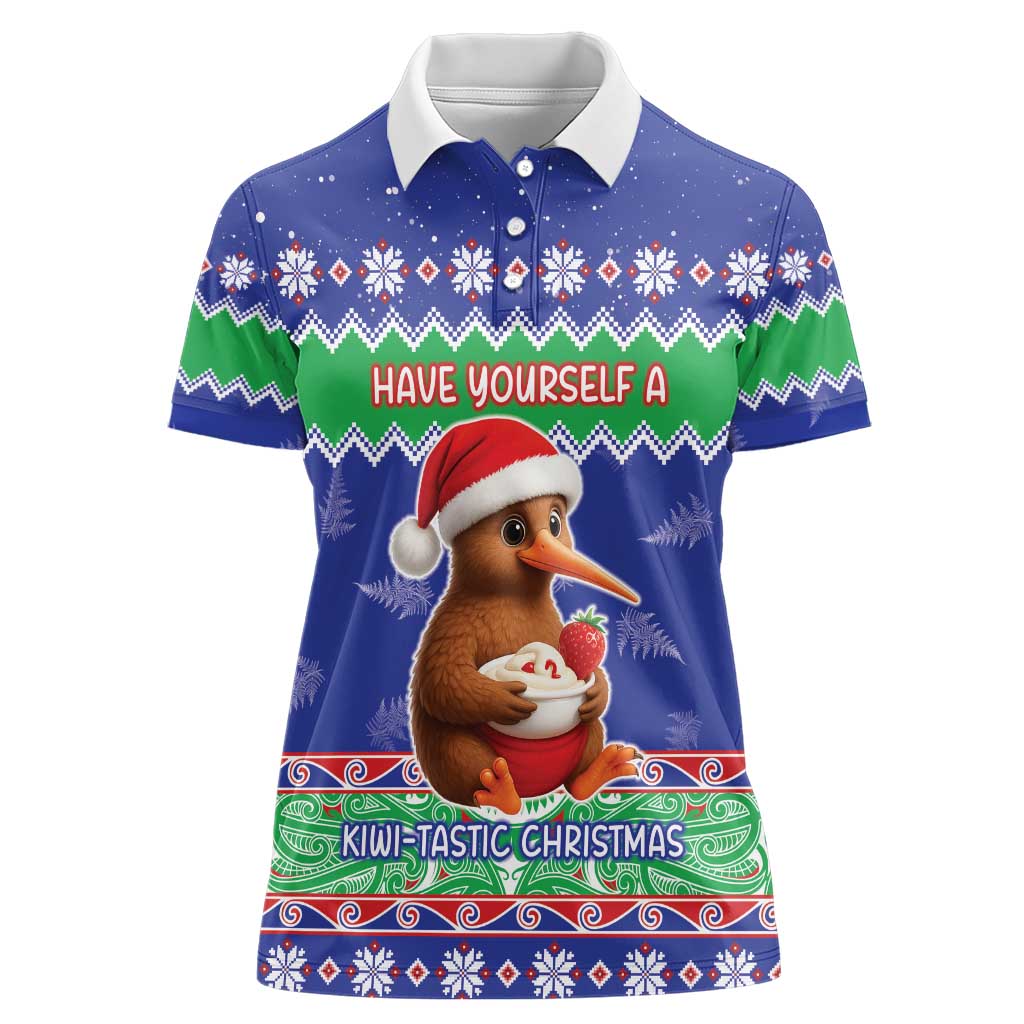 New Zealand Christmas Women Polo Shirt Have Yourself A Kiwi-tastic Christmas - Aussie Hoodie