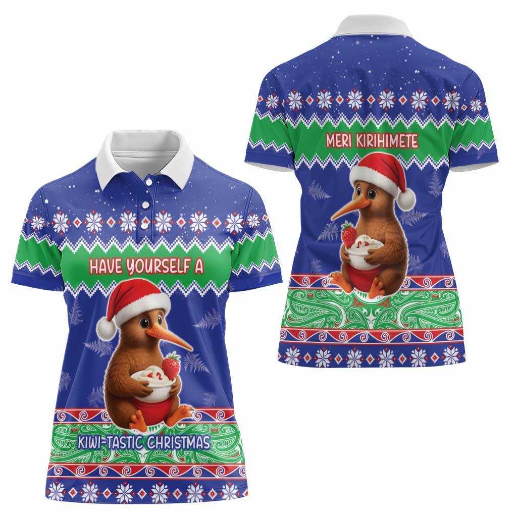 New Zealand Christmas Women Polo Shirt Have Yourself A Kiwi-tastic Christmas - Aussie Hoodie