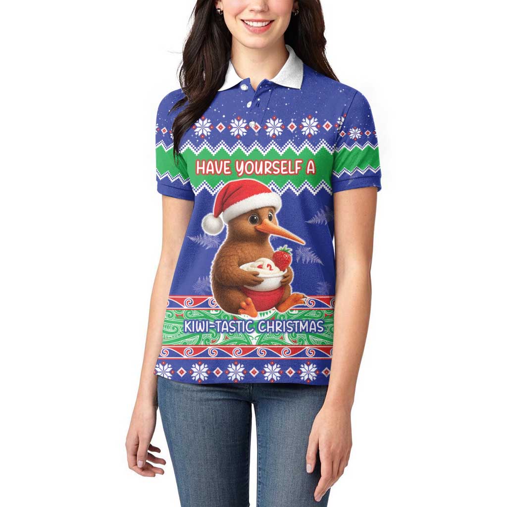 New Zealand Christmas Women Polo Shirt Have Yourself A Kiwi-tastic Christmas - Aussie Hoodie