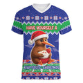 New Zealand Christmas Women V-Neck T-Shirt Have Yourself A Kiwi-tastic Christmas - Aussie Hoodie