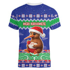 New Zealand Christmas Women V-Neck T-Shirt Have Yourself A Kiwi-tastic Christmas - Aussie Hoodie