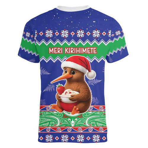 New Zealand Christmas Women V-Neck T-Shirt Have Yourself A Kiwi-tastic Christmas - Aussie Hoodie