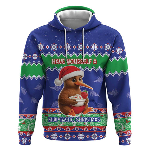 New Zealand Christmas Zip Hoodie Have Yourself A Kiwi-tastic Christmas - Aussie Hoodie
