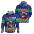 New Zealand Christmas Zip Hoodie Have Yourself A Kiwi-tastic Christmas - Aussie Hoodie