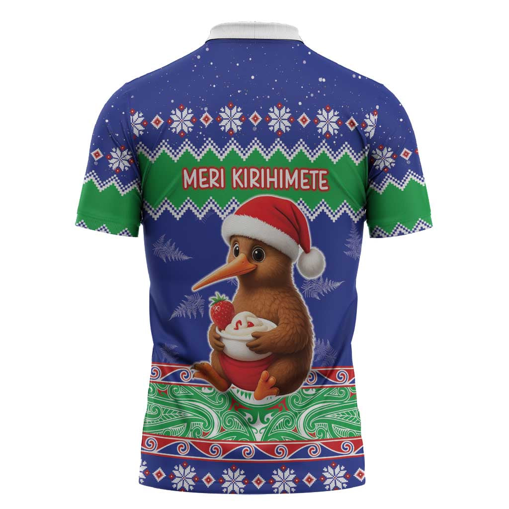 New Zealand Christmas Zipper Polo Shirt Have Yourself A Kiwi-tastic Christmas - Aussie Hoodie