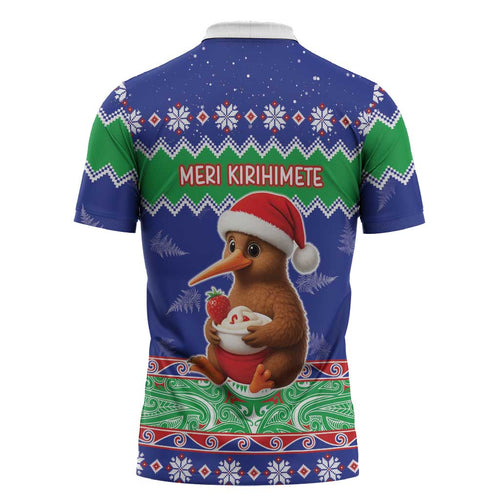 New Zealand Christmas Zipper Polo Shirt Have Yourself A Kiwi-tastic Christmas - Aussie Hoodie
