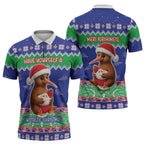 New Zealand Christmas Zipper Polo Shirt Have Yourself A Kiwi-tastic Christmas - Aussie Hoodie
