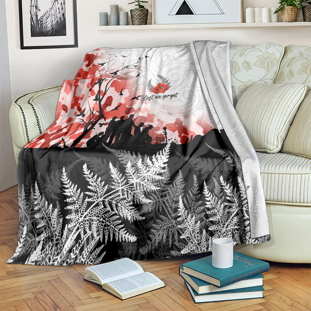 Kei Wareware Tatou New Zealand ANZAC Day Blanket Lest We Forget
