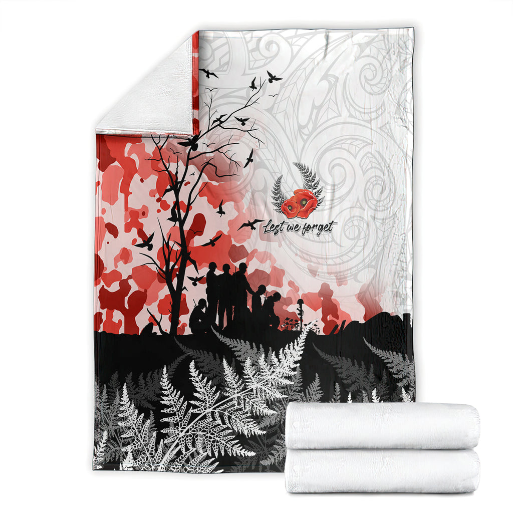 Kei Wareware Tatou New Zealand ANZAC Day Blanket Lest We Forget