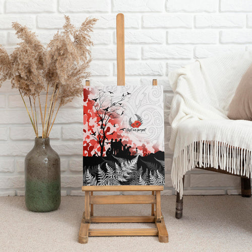 Kei Wareware Tatou New Zealand ANZAC Day Canvas Wall Art Lest We Forget