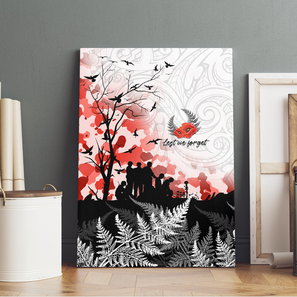 Kei Wareware Tatou New Zealand ANZAC Day Canvas Wall Art Lest We Forget