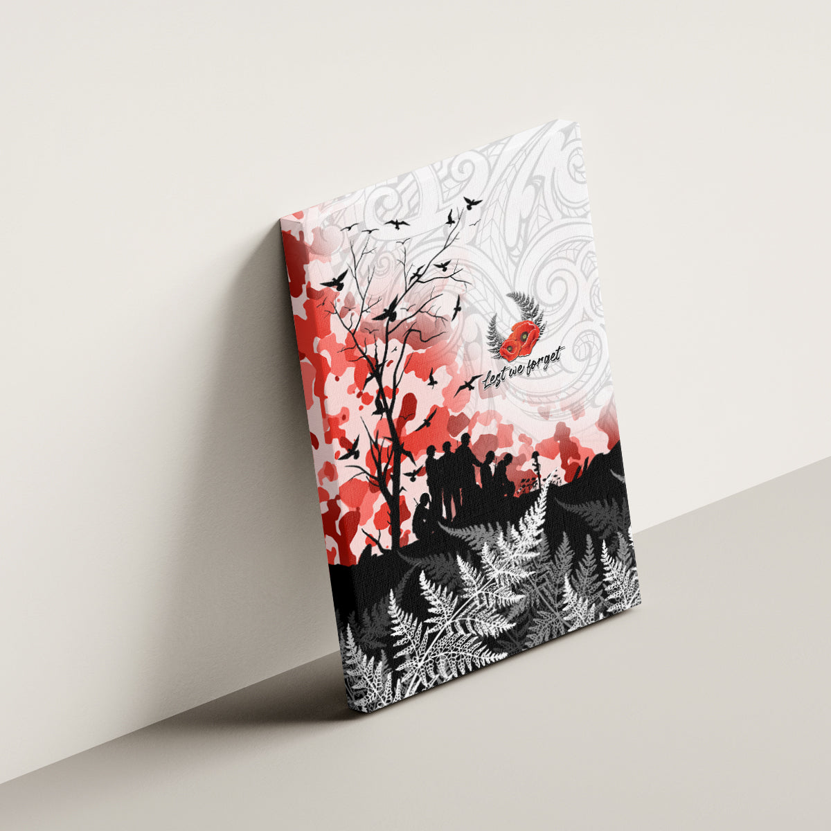 Kei Wareware Tatou New Zealand ANZAC Day Canvas Wall Art Lest We Forget
