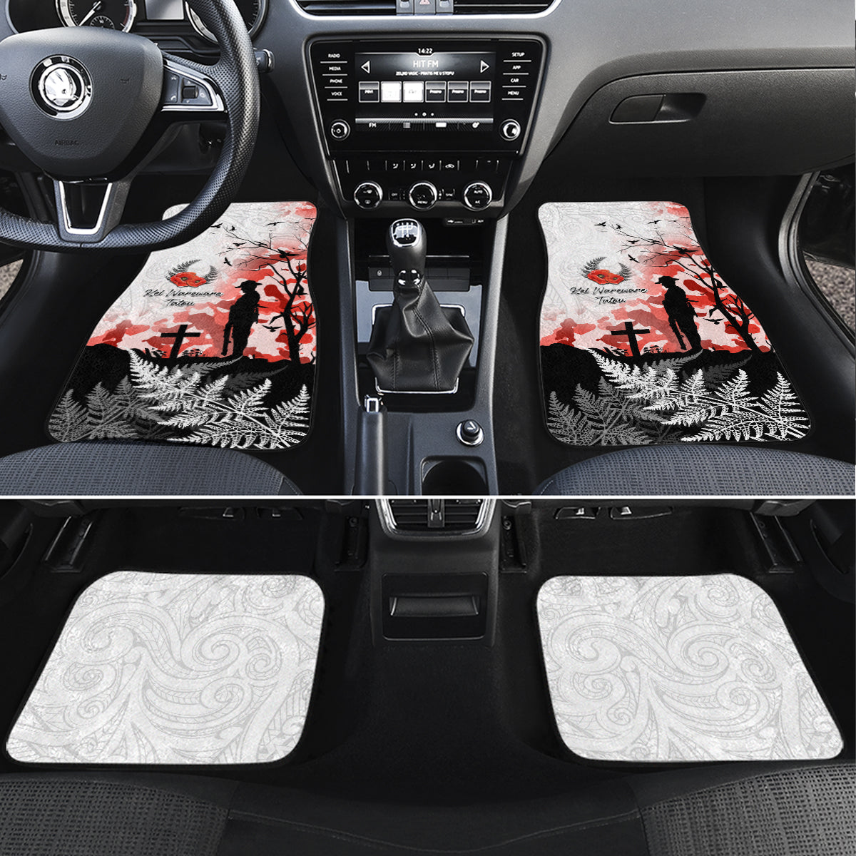 Kei Wareware Tatou New Zealand ANZAC Day Car Mats Lest We Forget