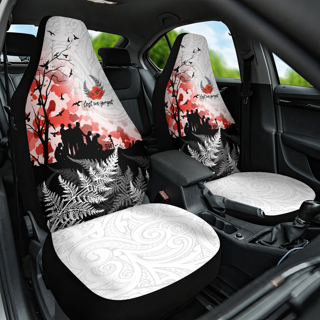 Kei Wareware Tatou New Zealand ANZAC Day Car Seat Cover Lest We Forget
