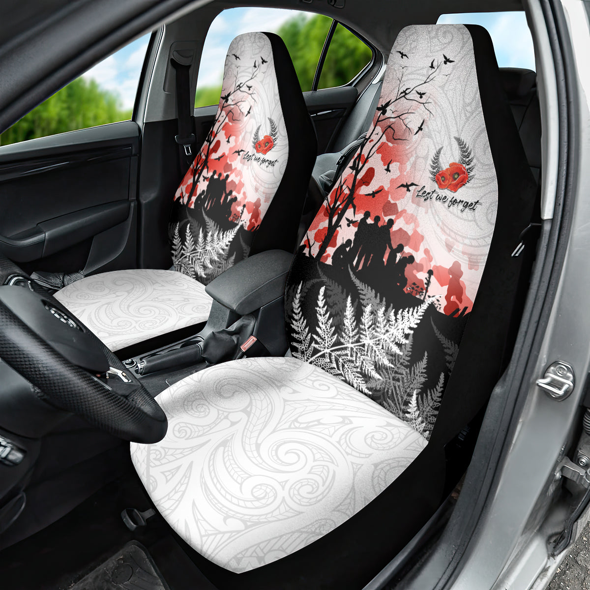 Kei Wareware Tatou New Zealand ANZAC Day Car Seat Cover Lest We Forget