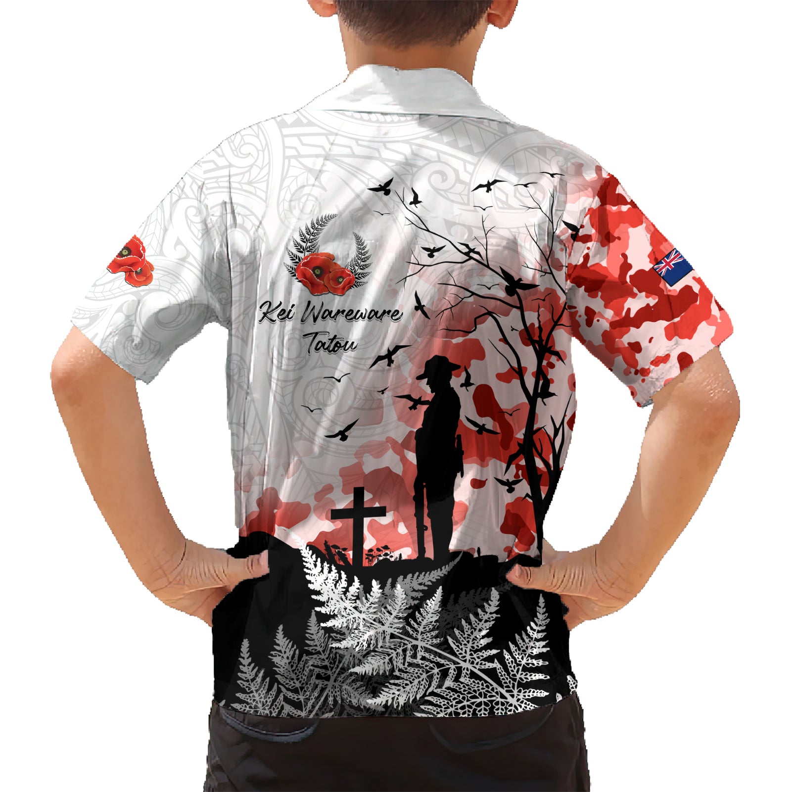 Kei Wareware Tatou New Zealand ANZAC Day Hawaiian Shirt Lest We Forget