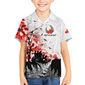 Kei Wareware Tatou New Zealand ANZAC Day Kid Hawaiian Shirt Lest We Forget