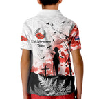 Kei Wareware Tatou New Zealand ANZAC Day Kid Polo Shirt Lest We Forget