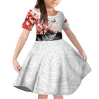 Kei Wareware Tatou New Zealand ANZAC Day Kid Short Sleeve Dress Lest We Forget