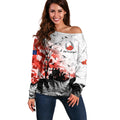 Kei Wareware Tatou New Zealand ANZAC Day Off Shoulder Sweater Lest We Forget