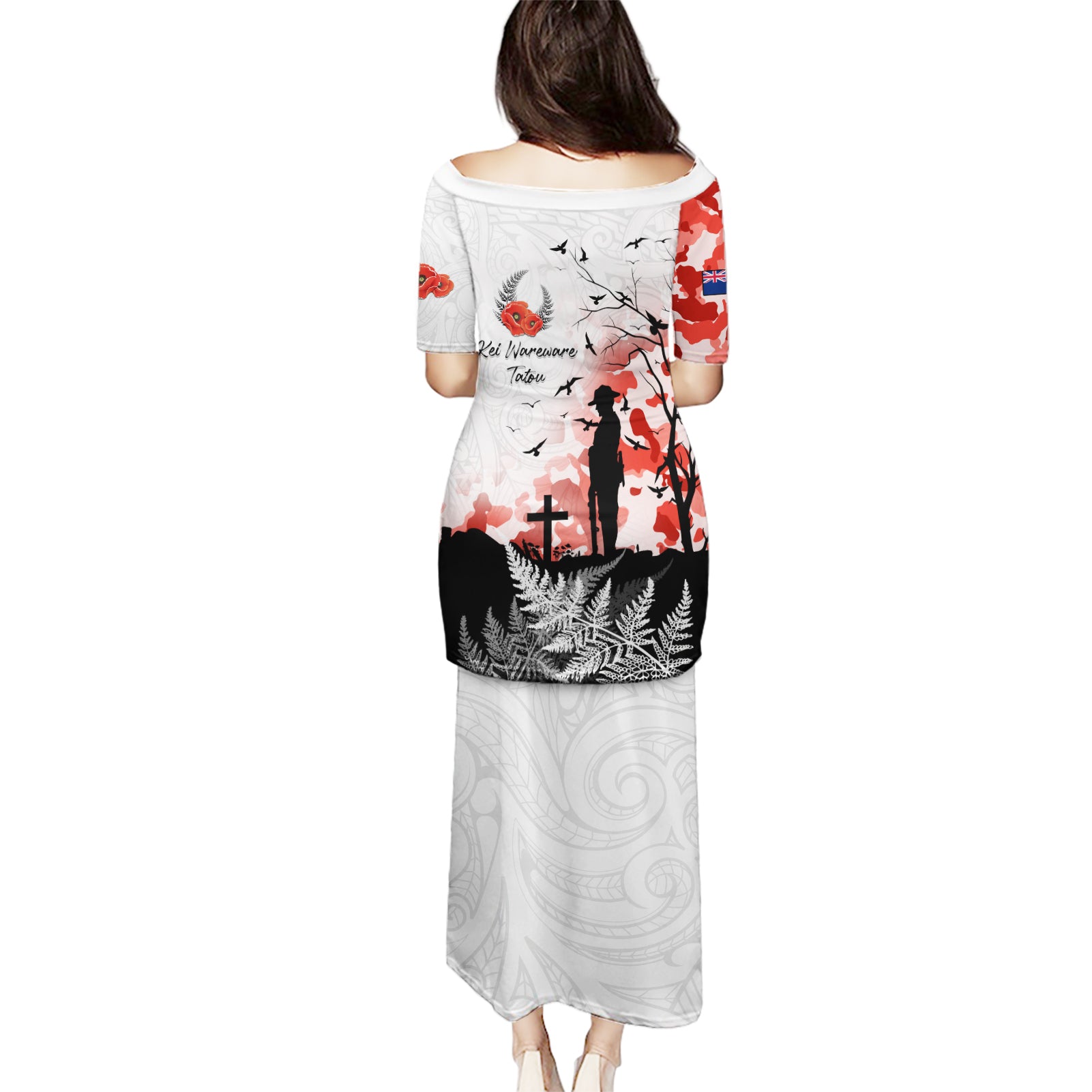 Kei Wareware Tatou New Zealand ANZAC Day Puletasi Lest We Forget